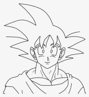 Picture Library Stock Drawing Kid Goku - Coloriage Goku Transparent PNG ...