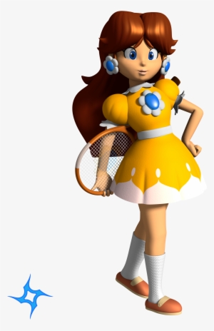 Vinfreild N64 Princess Daisy Mario Tennis 1 By Vinfreild-d8mtjtz - Super Mario Land Daisy