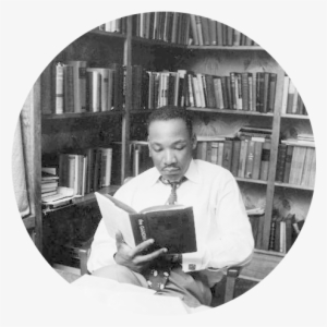 The Muskingum County Library System Is Honored To Be - Martin Luther King Jr Reading A Book