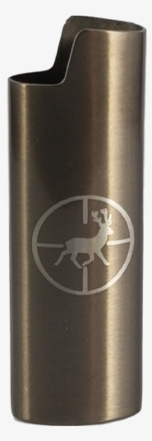 Deer In Cross-hairs Design Metal Lighter Cover - Deer