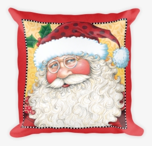 "big Santa Face" Pillow - Mary Engelbreit Christmas