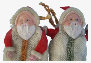 Two Candy Container With Santa Faces Found At Www - Christmas