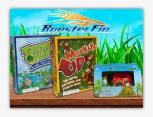 Roosterfin Summer Break Game Night - Roosterfin Monkeys Up - Educational Family Game - Fun