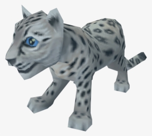 Snow Leopard Cub Pet - Snow Leopard Runescape