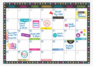 chalkboard brights clingy thingies̴ calendar set - clingy thingies