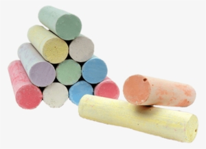 Stack Of Coloured Chalk Sticks Png - Chunky Chalk