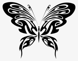 Jpg Freeuse Library Clipart Butterfly Black And White - Butterfly Vector