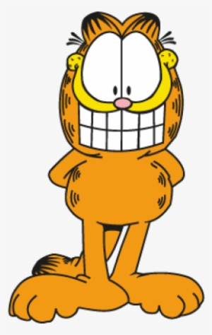 Garfield Characters Logo Vector - Happy Garfield