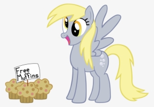 Derpy - Derpy Hooves With A Muffin
