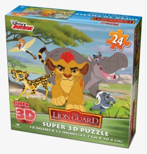 Super 3d Puzzle Lion Guard - Lion Guard Super 3d 24 Piece Puzzle