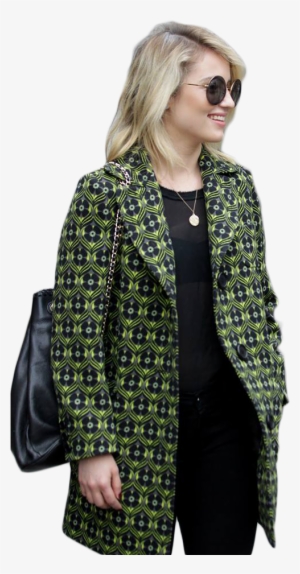 Dianna Agron Wearing A Green Jacket Png - Dianna Agron