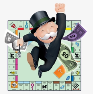 Clipart Download Monopoly Drawing Banker - Hasbro Monopoly Replacement Board