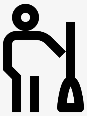 This Is A Male Human Standing Upright With Both Hands - Clip Art