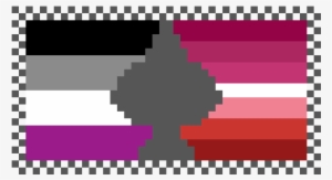 Ace Lesbian Pixel Pride Flag - Police Resettlement Expo 2018 Logo