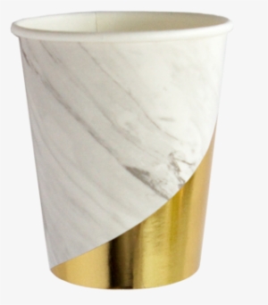White Marble Colorblock Paper Cups - Diy Marble Paper Cups