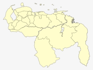 Venezuela Division Politica Territorial Unicolor - Mapa Politico De Venezuela