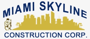 Miami Skyline Construction - False Wall Decals Vinyl Decal Sticker Miami Usa Landscape