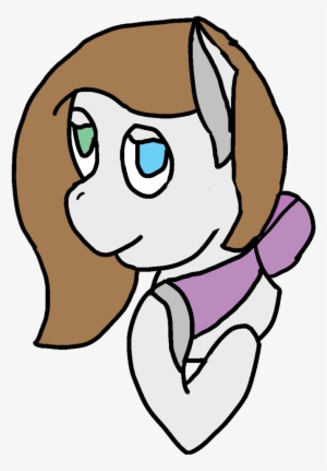 Speckles, Bow, Bust, Earth Pony, Heterochromia, Oc, - Cartoon