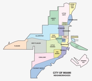 Coconut Grove, Neighborhood Of The City Of Miami - Map Of South Florida Miami Neighborhoods