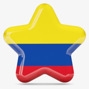Illustration Of Flag Of Colombia - Columbia Flag Star