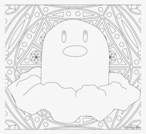 Adult Pokemon Coloring Page Diglett - Adult Pokemon Coloring Page
