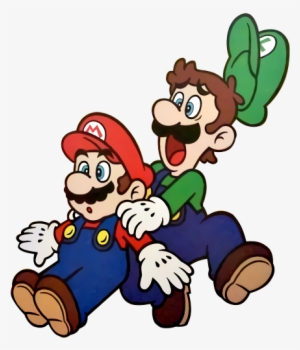 Mario & Luigi Edited From A Magazine Print And Upscaled - Luigis Mansion Dark Moon Mario Png