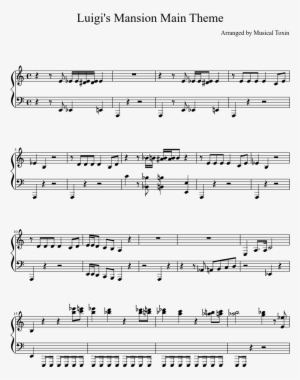 Luigi's Mansion Main Theme Sheet Music Composed By - Peace Ornette Coleman Chart