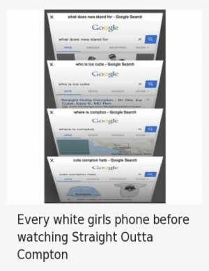 Every White Girls Phone Before Watching Straight Outta - Google Search Phone Meme