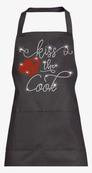 Kiss The Cook Rhinestone Apron Do Your Holiday Cooking - Kiss The Cook Apron Transparent
