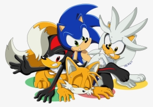 Sonic, Tails, Shadow, Silver Twister - Sonic Shadow Silver Tails