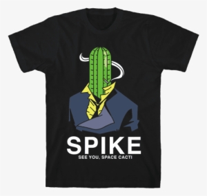 Spike Cactus Cowboy Bebop Mens T-shirt - Santa Not Real