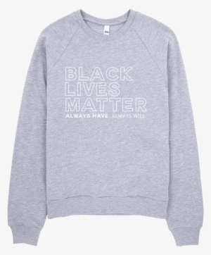 Black Lives Matter Sweatshirt - Unisex California Fleece Raglan