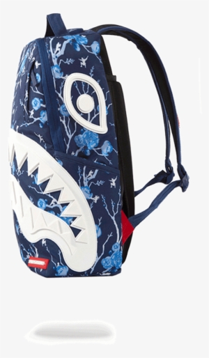 Sprayground- Cherry Blo$$om Rubber Shark Backpack Backpack - Sprayground Cherry Blo $$ Om Rubber Shark Backpack