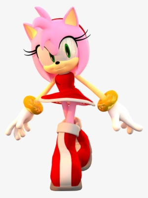 Sonic The Hedgehog Clipart Red - Amy Rose 3d, HD Png Download , Transparent  Png Image - PNGitem