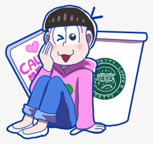 Osomatsu San Todomatsu Totty Totty Face Sticker Totally-totty