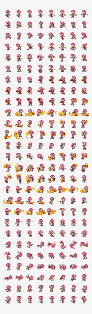 Amy Rose - Amy Rose Sonic Battle Sprites