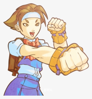 Hinata From Rival Schools Render By Derek Cox - Rival Schools United By Fate Manga 1