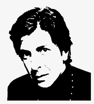 08 Oct 2009 - Leonard Cohen Black And White Stencil