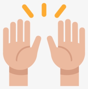 praise hands png - celebration hands emoji png