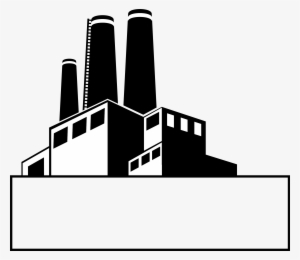 Big Image - Black And White Factory Clipart