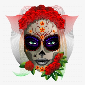 Graphic Library Stock Skull Girl By Bluedarkat Graphicriver - Day Of The Dead Girl Png