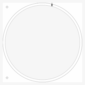 Blank Record Label Template - Circle