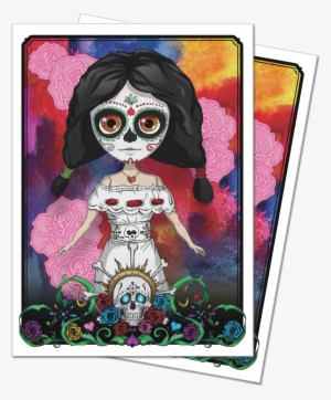 Ultra Pro Game Sleeves-dia De Los Muertos Doll 50 Count - Dia De Los Muertos - Doll (50) Mint/new