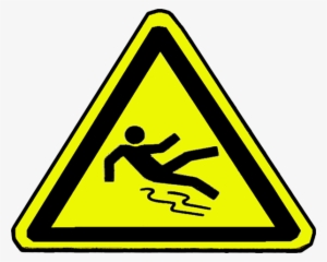 Caution Slippery - Slippery Caution Sign Png