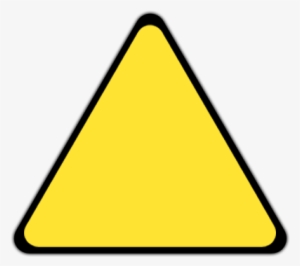 Tri-caution - Yellow Triangle With Black Outline