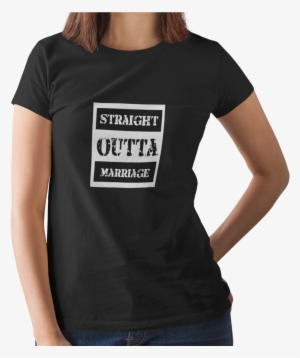 Straight Outta Marriage Divorce Design - Birthday Queen With Crown On Shirt