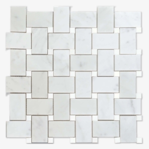 Basketweave Carrara Pol Thassos - Thassos And Carrara Basketweave