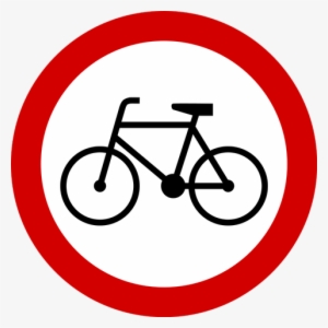 More Than 90% Of Cities Have Bicycle Lanes By The Central - No Cycling Road Sign