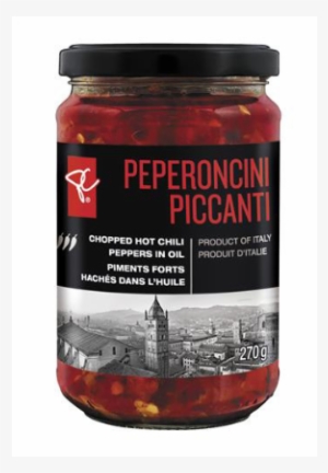 Pc Black Label Peperoncini Chopped Hot Chili Peppers - Pepperoncini In Oil Italy