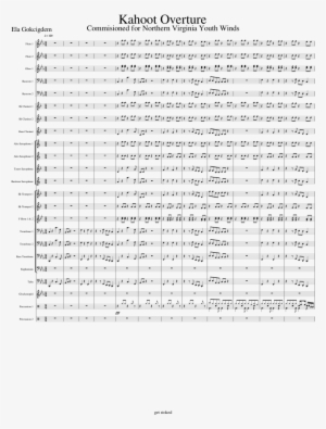 Kahoot Overture Sheet Music 1 Of 4 Pages - Document